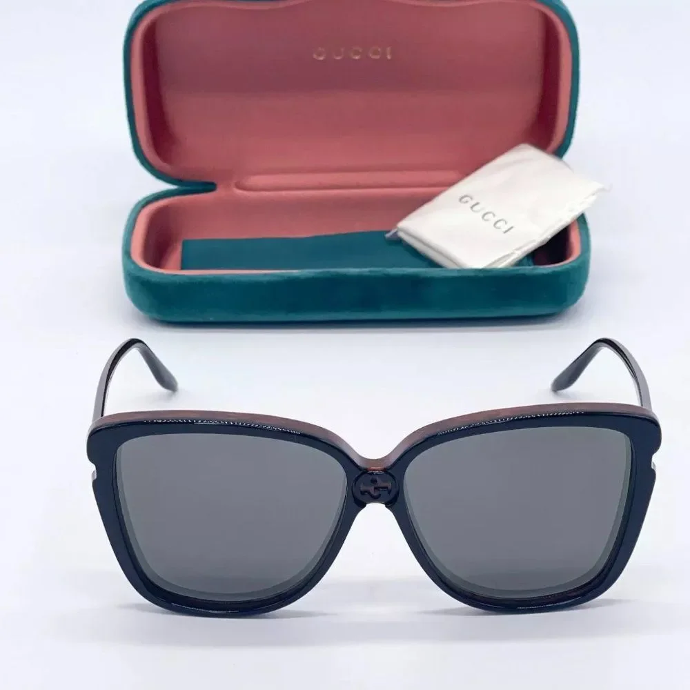 Sale! New Gucci Women's 63mm Black and Brown Sunglasses! - Picture 5 of 8